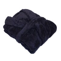 Microfaser Bademantel in Teddy-Plüsch-Qualität mit Schalkragen, 1 Stück
