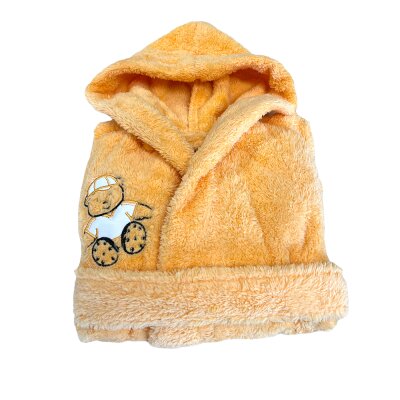 Microfaser Kinderbademantel in Teddy-Plüsch-Qualität, 1 Stück