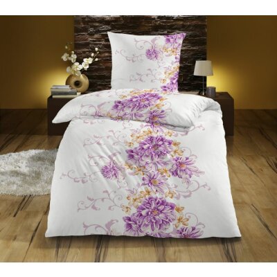 Bettwäsche in Baumwolle Satin, ca. 80x80+155x220 cm, verschiedene Modelle
