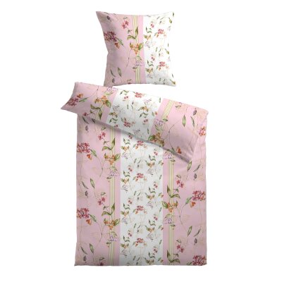 Bettwäsche in Baumwolle Satin, ca. 80x80+155x220 cm, verschiedene Modelle