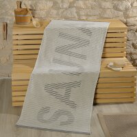 Baumwolle Sauna Badetuch mit Stickerei, 1 Stück
