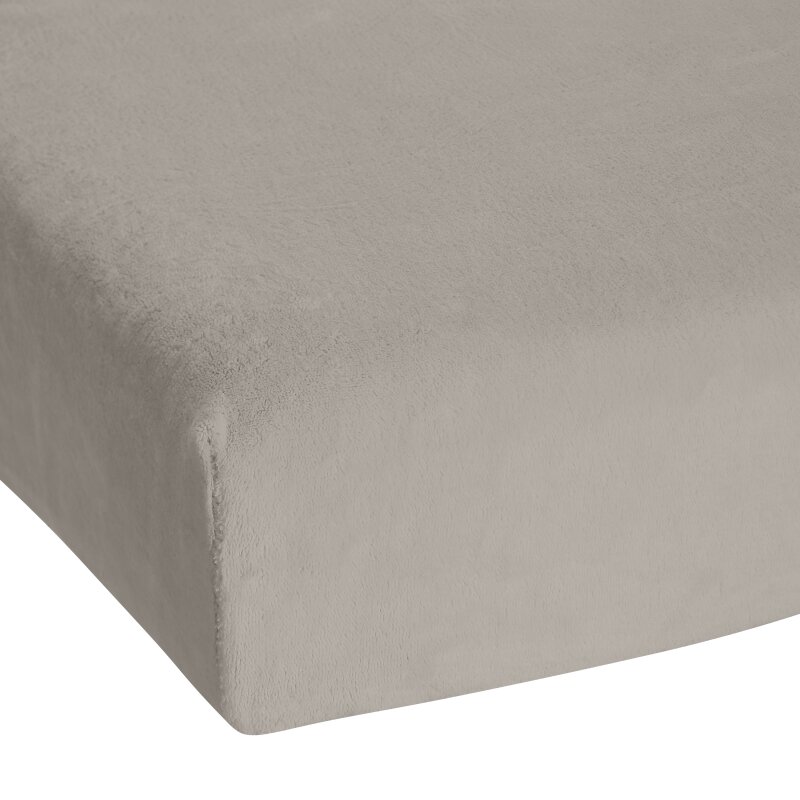 Microfaser Flausch Spanner in verschiedenen Farben und Größen 140-160x200 cm-taupe