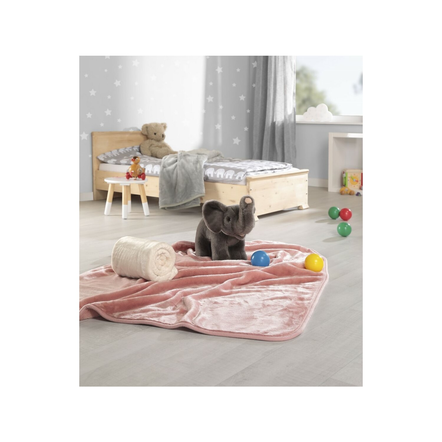 Microfaser Wohndecke Premium Cashmere Feeling Kinderkollektion - verschiedene Größen und Farben