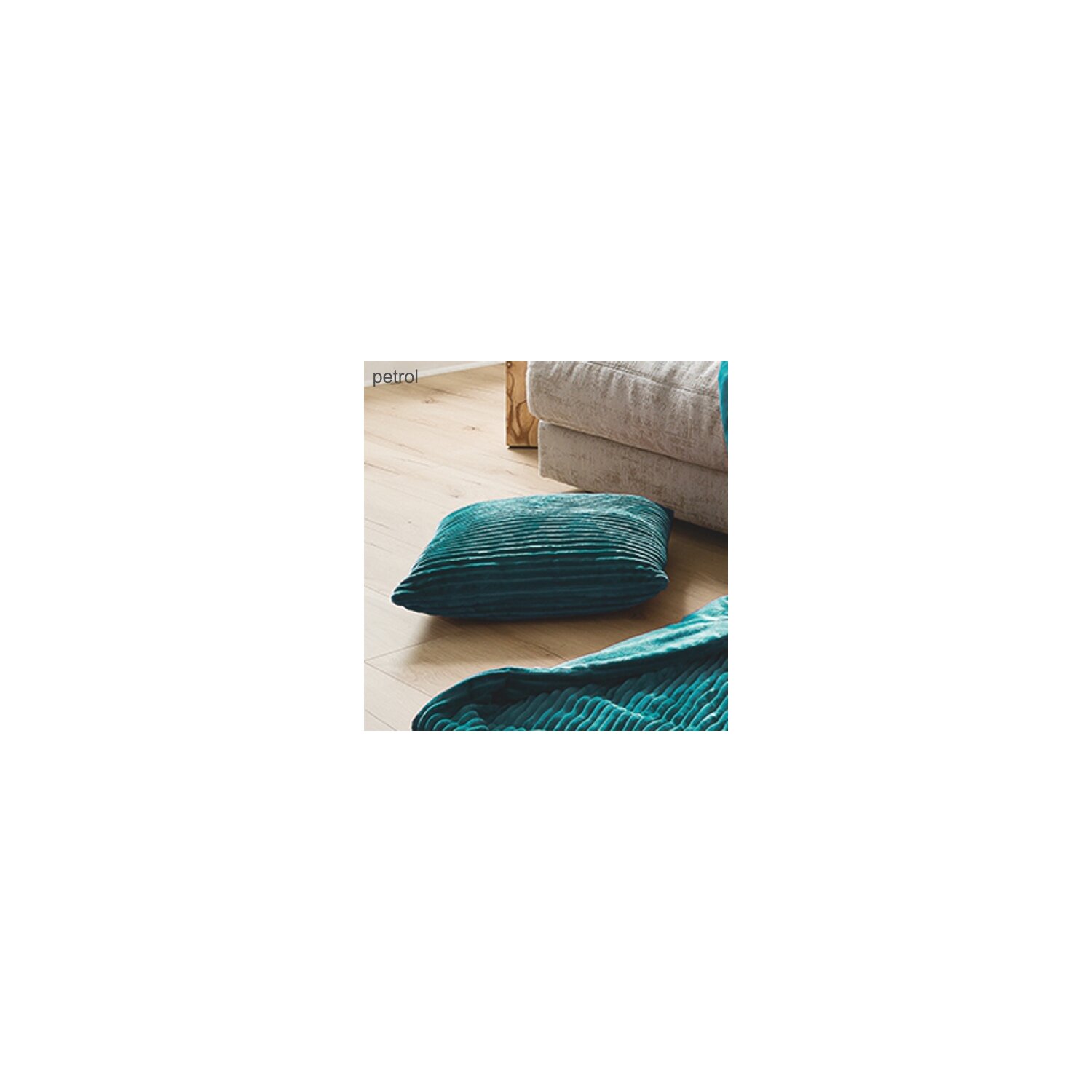 Microfaser Wohnkissen in Cord Optik, ca. 50x50 cm
