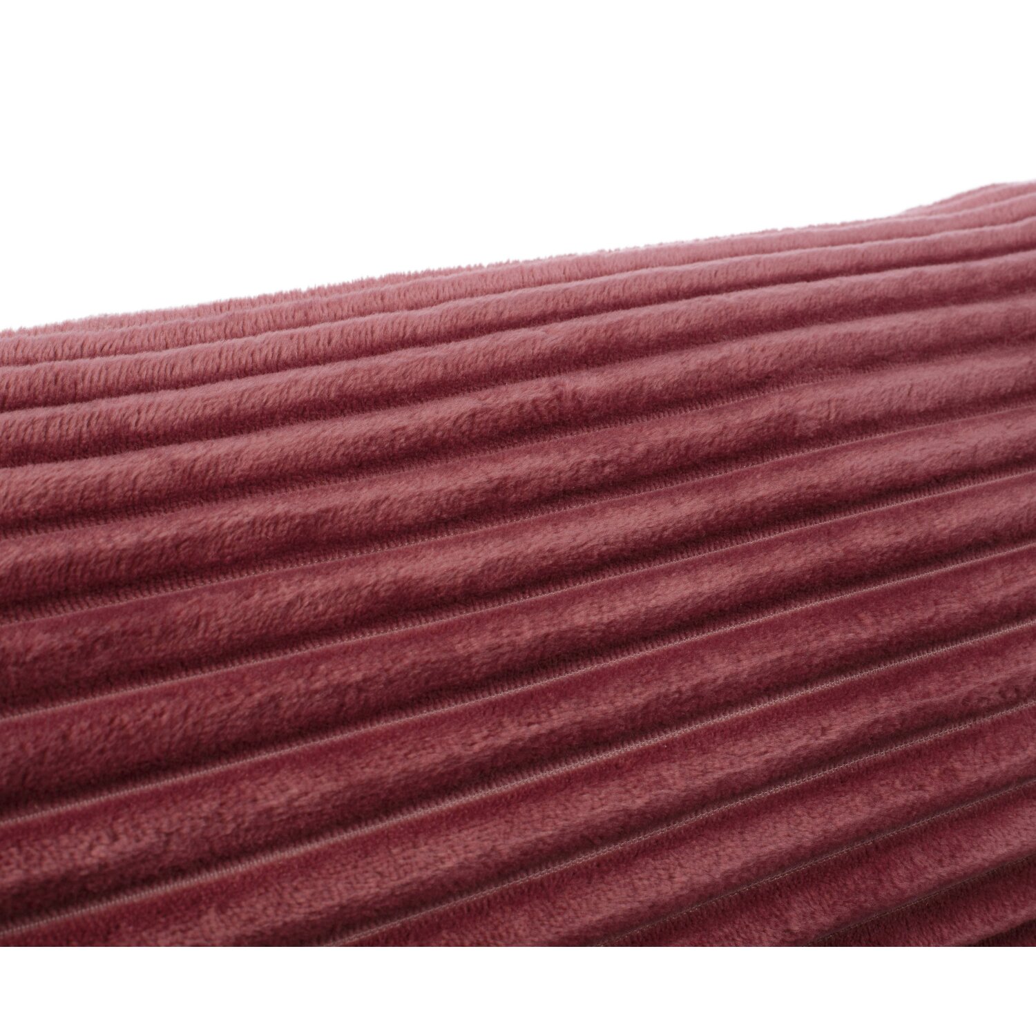 Microfaser Wohnkissen in Cord Optik, ca. 50x50 cm beere