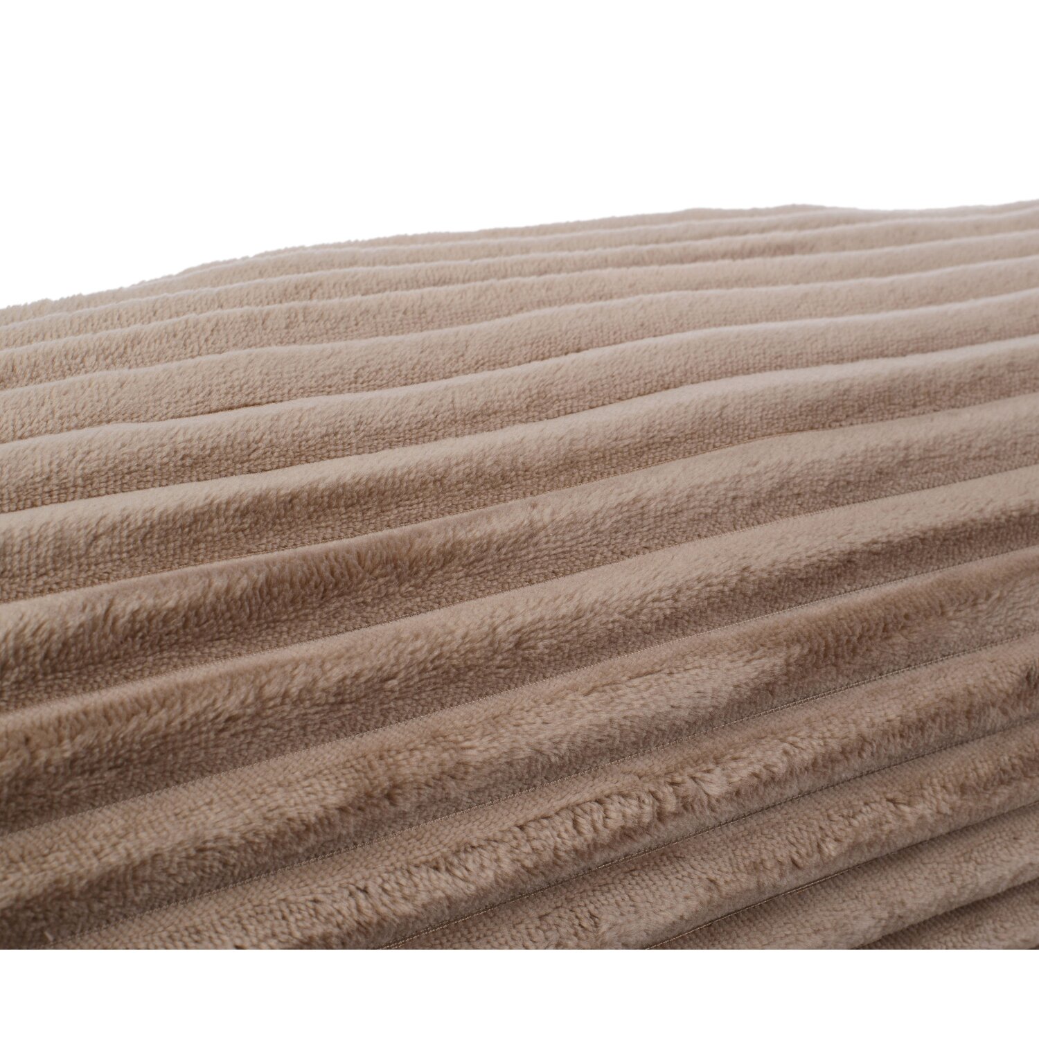 Microfaser Wohnkissen in Cord Optik, ca. 50x50 cm taupe