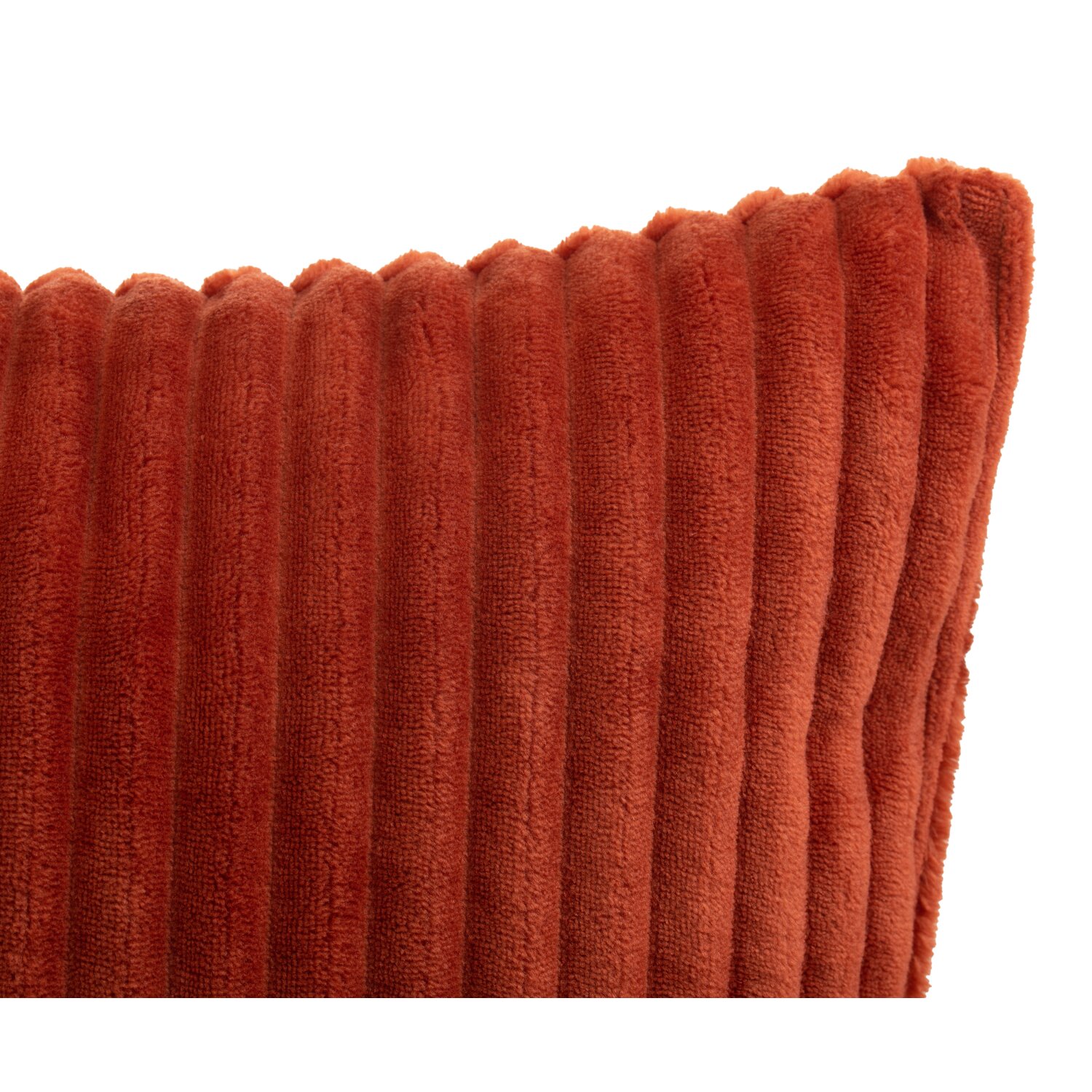 Microfaser Wohnkissen in Cord Optik, ca. 50x50 cm zimt