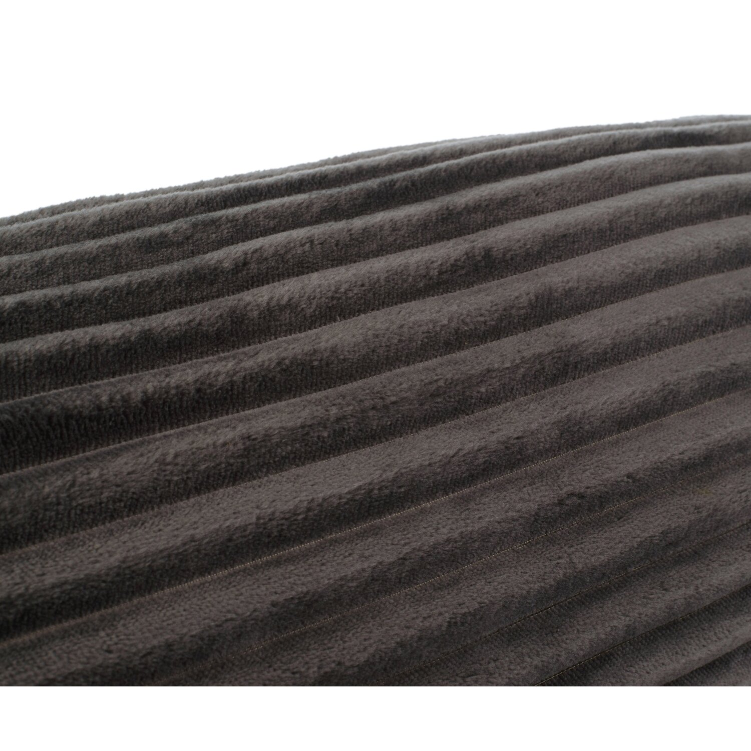Microfaser Wohnkissen in Cord Optik, ca. 50x50 cm anthrazit