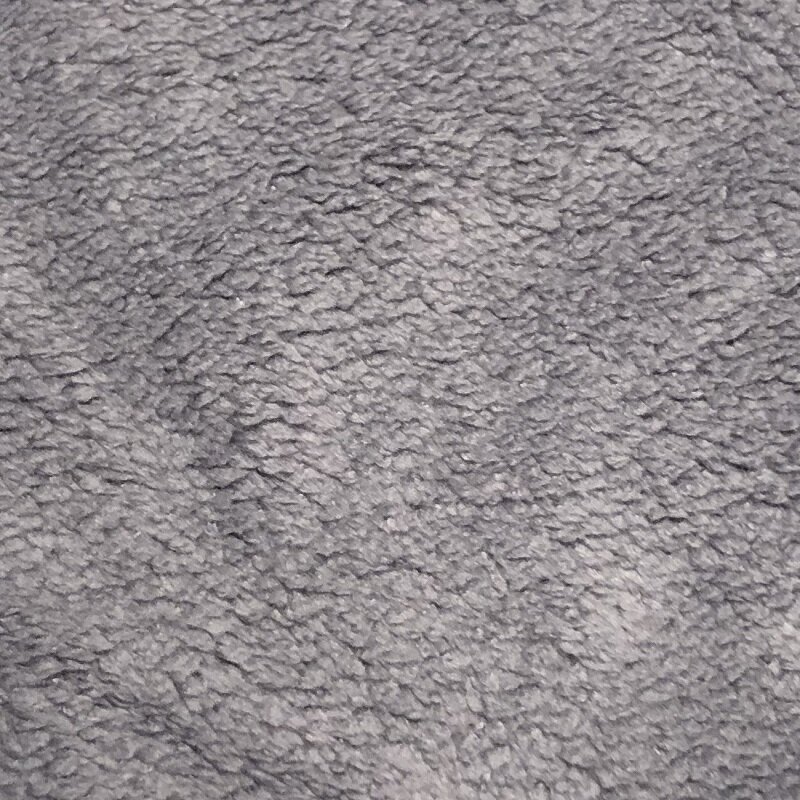 Microfaser Waschhandschuh in Teddy-Plüsch-Qualität, 1 Stück grau