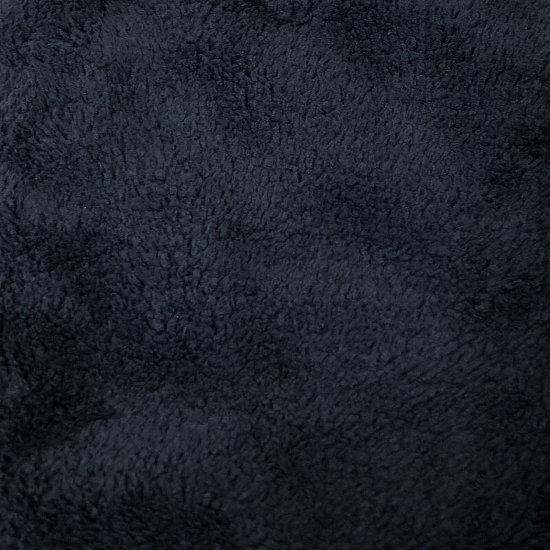 Microfaser Waschhandschuh in Teddy-Plüsch-Qualität, 1 Stück schwarz