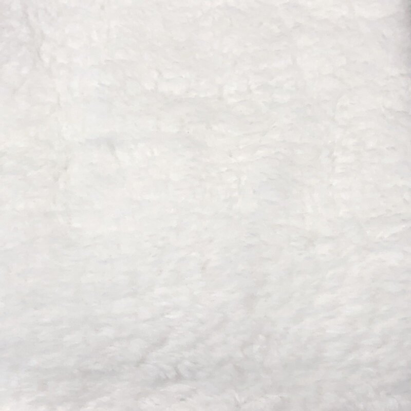 Microfaser Seiftuch in Teddy-Plüsch-Qualität, ca.30x30 cm, 1 Stück weiß