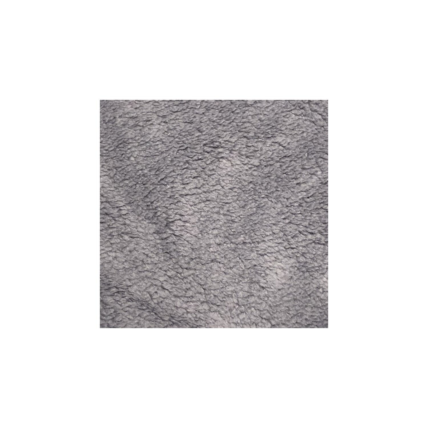 Microfaser Seiftuch in Teddy-Plüsch-Qualität, ca.30x30 cm, 1 Stück grau