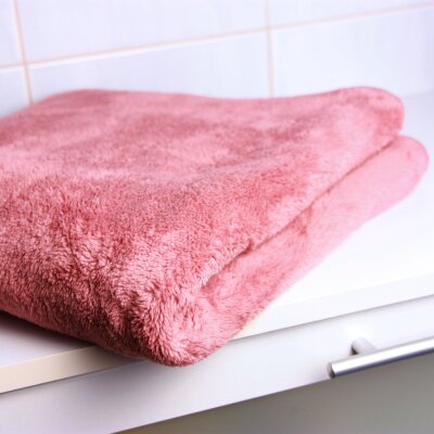 Microfaser Duschtuch in Teddy-Plüsch-Qualität, ca. 70x140 cm, 1 Stück