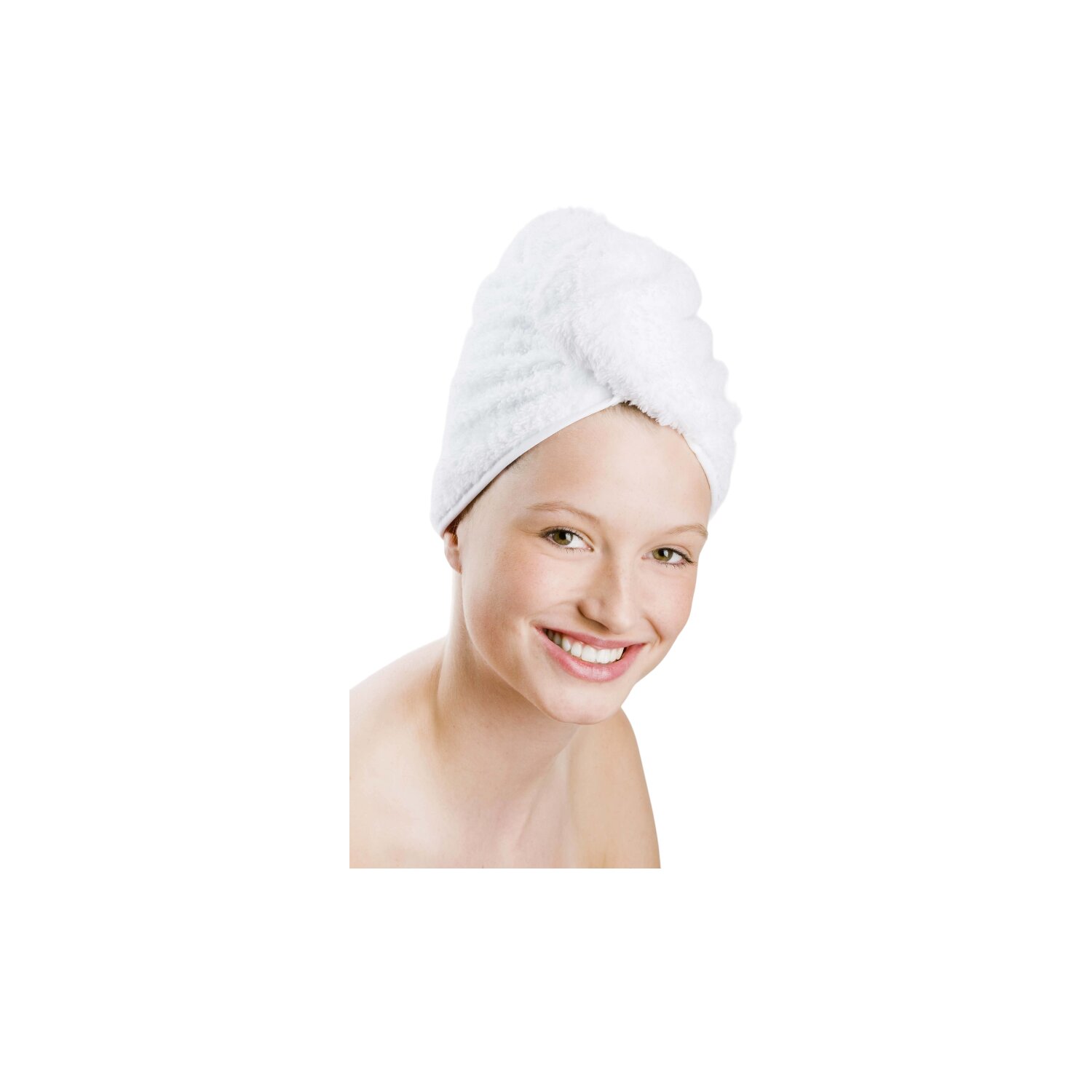 Microfaser Haarturban in Teddy-Plüsch-Qualität, 1 Stück