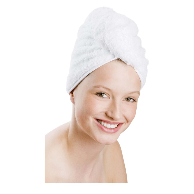 Microfaser Haarturban in Teddy-Plüsch-Qualität, 1 Stück emeraldgrün - NEU -