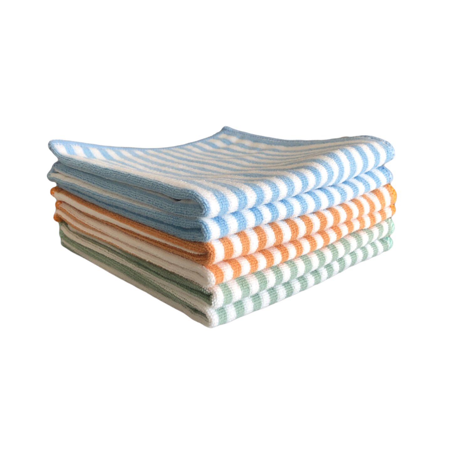 Microfaser Spültuch "Streifenhörnchen", 6er Set terra