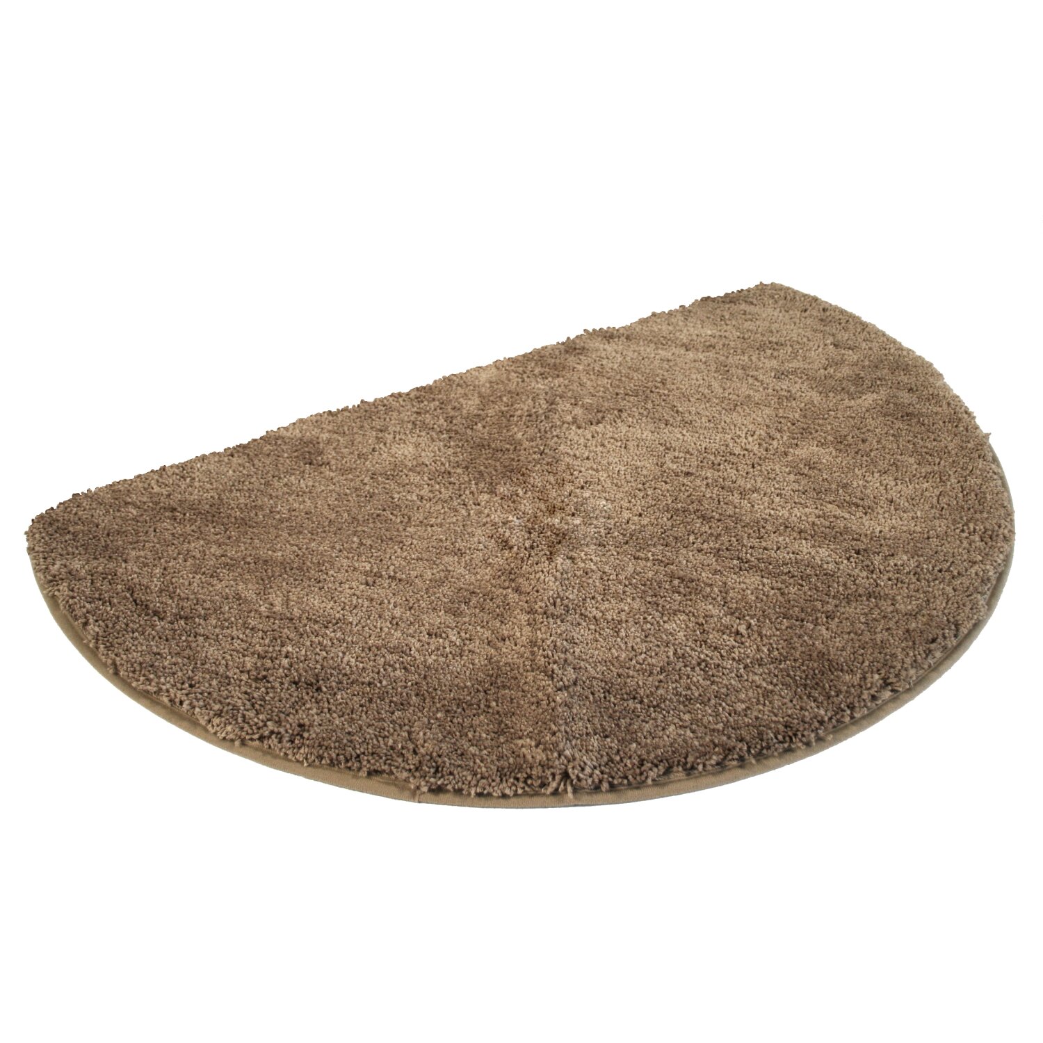 Microfaser Badmatte halbrund, ca. 50x80 cm braun