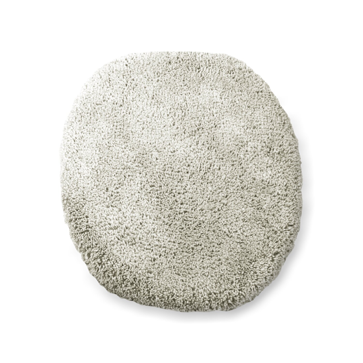Microfaser WC Deckel Bezug, ca. 47x50 cm silber
