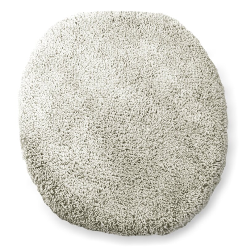 Microfaser WC Deckel Bezug, ca. 47x50 cm silber