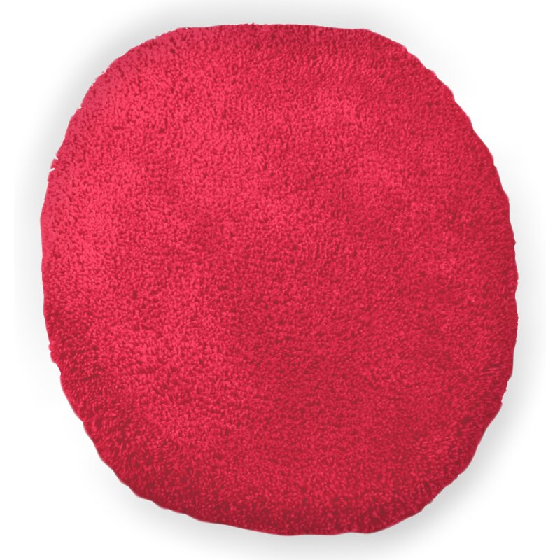 Microfaser WC Deckel Bezug, ca. 47x50 cm rot