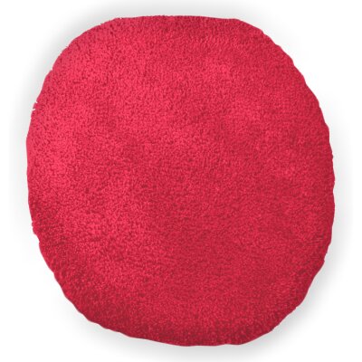 Microfaser WC Deckel Bezug, ca. 47x50 cm rot