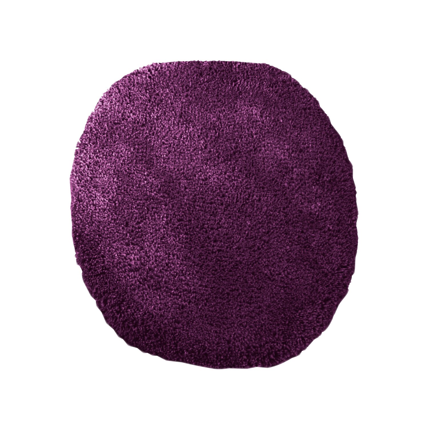 Microfaser WC Deckel Bezug, ca. 47x50 cm aubergine