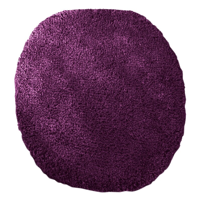 Microfaser WC Deckel Bezug, ca. 47x50 cm aubergine