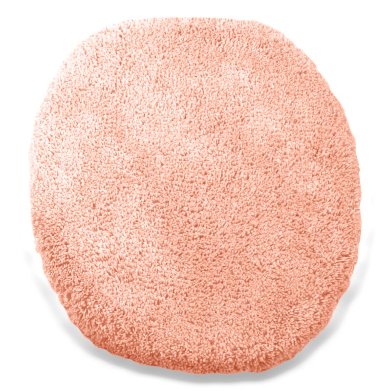 Microfaser WC Deckel Bezug, ca. 47x50 cm koralle