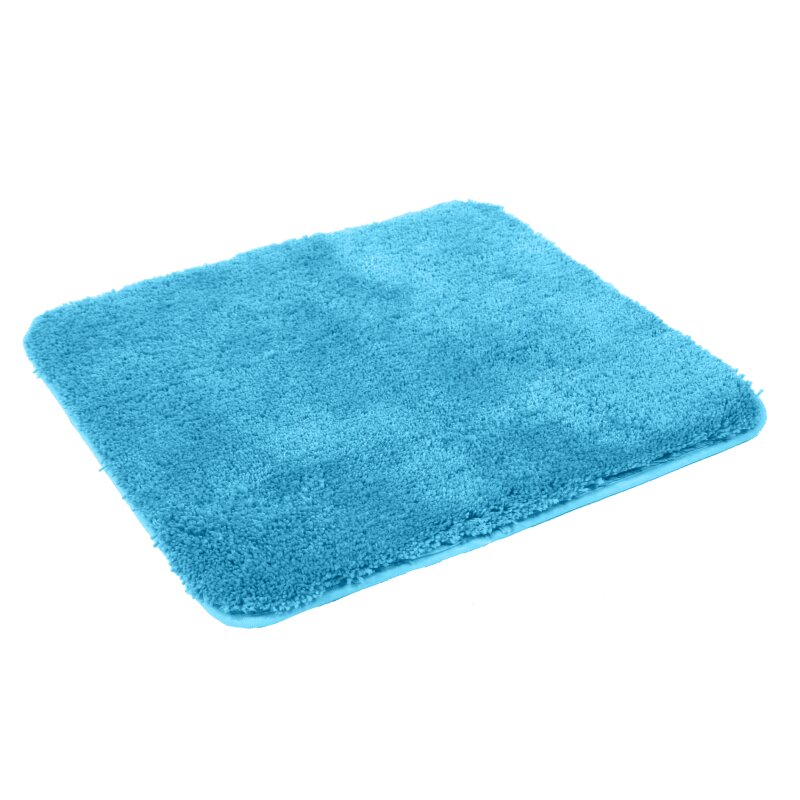 Microfaser WC Vorlage für Hänge- WC, ohne Ausschnitt, ca. 50x55 cm türkis