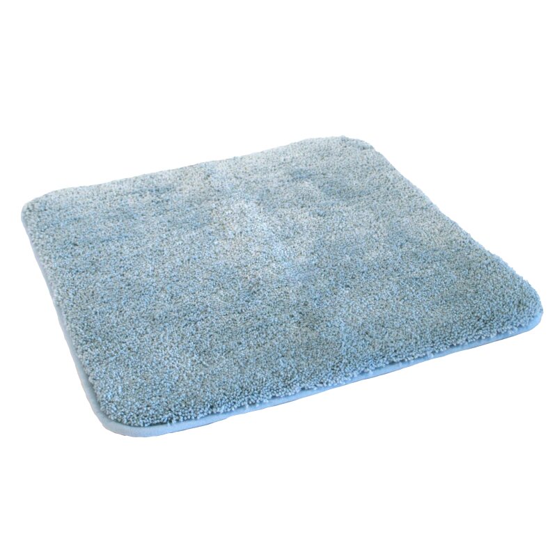 Microfaser WC Vorlage für Hänge- WC, ohne Ausschnitt, ca. 50x55 cm hellblau