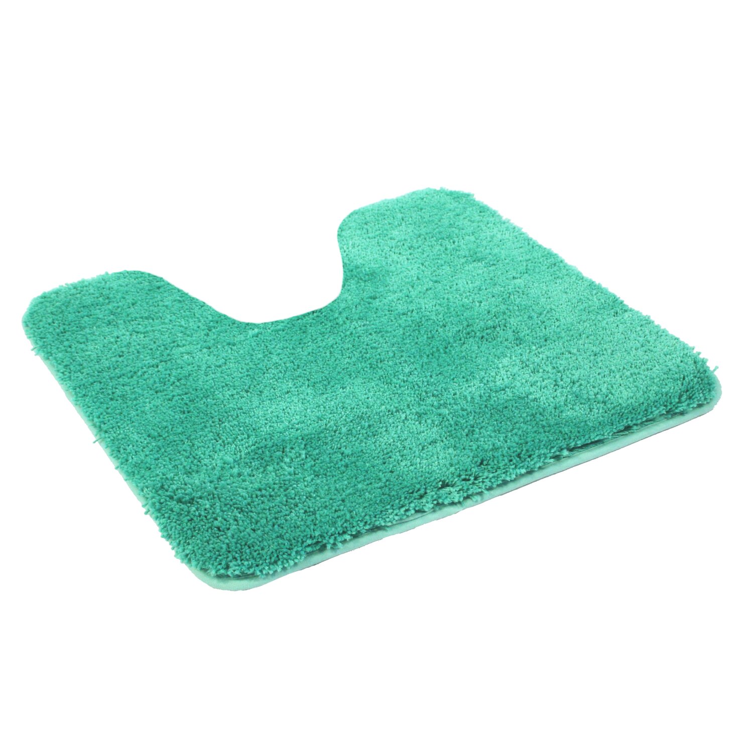 Microfaser WC Vorlage für Stand-WC, mit Ausschnitt, ca. 50x55 cm smaragd