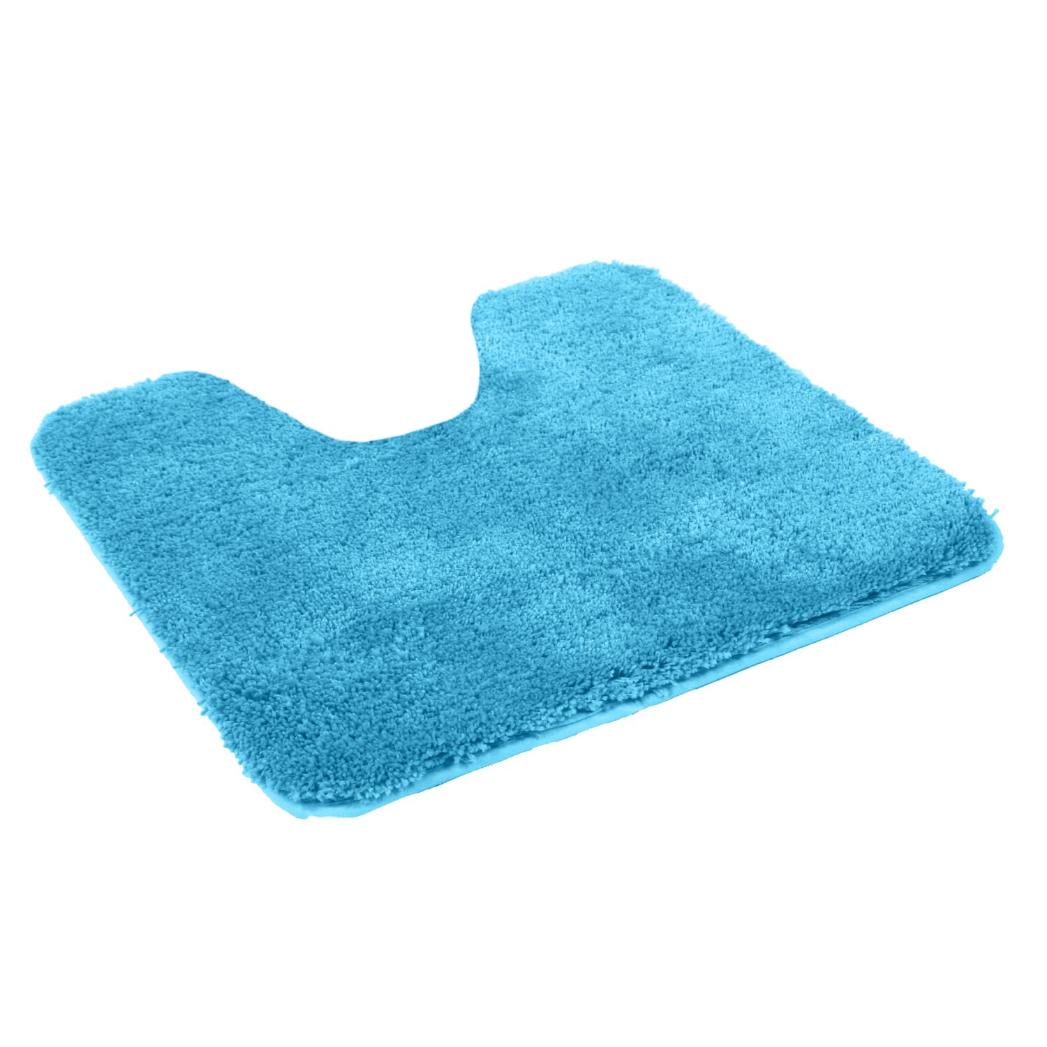Microfaser WC Vorlage für Stand-WC, mit Ausschnitt, ca. 50x55 cm türkis