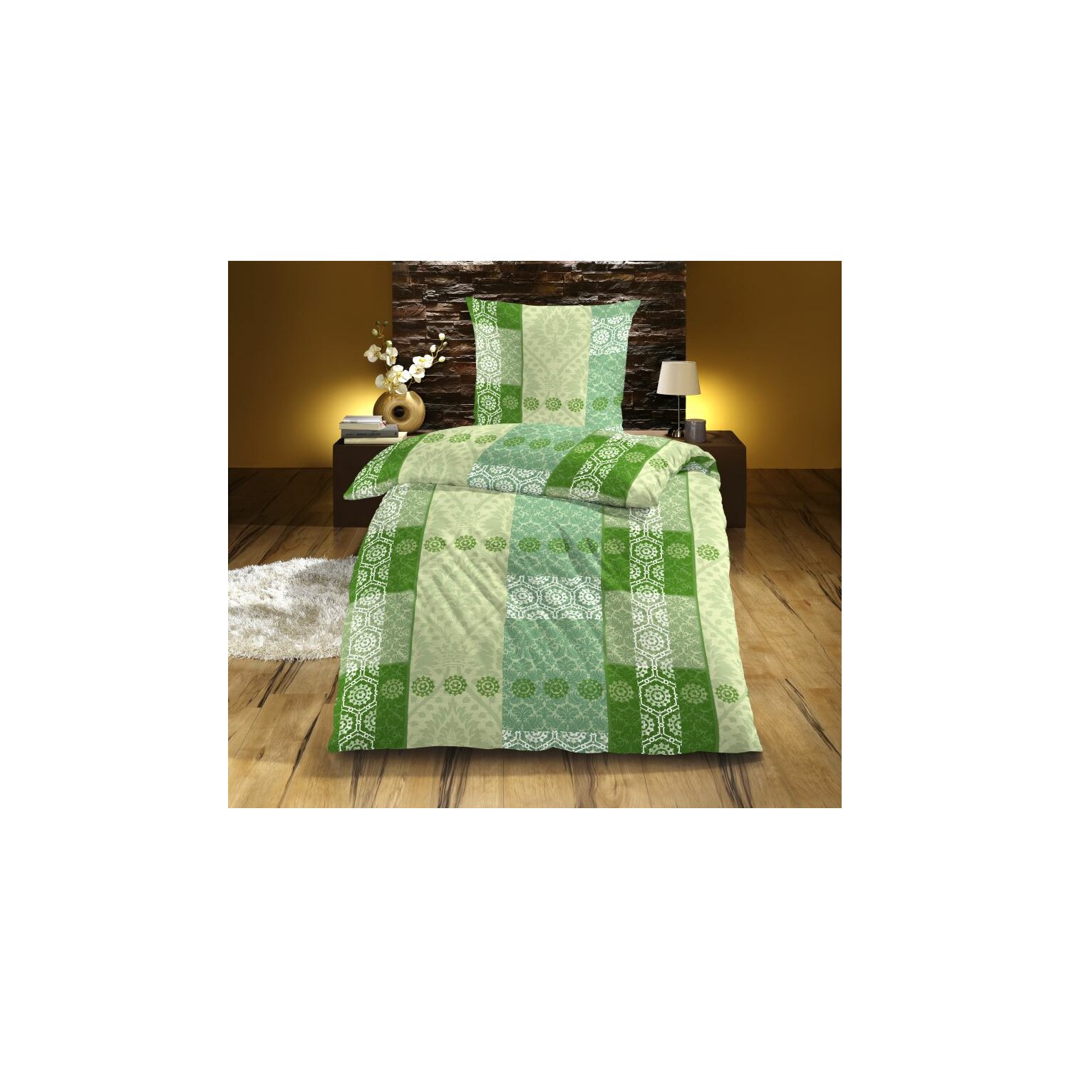 Bettwäsche in Baumwolle Satin, ca. 80x80+135x200 cm, verschiedene Modelle