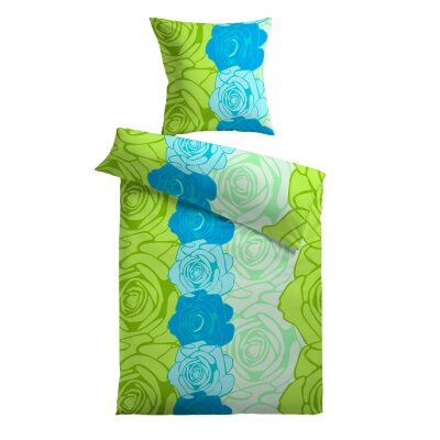 Bettwäsche in Baumwolle Satin, ca. 80x80+135x200 cm, verschiedene Modelle