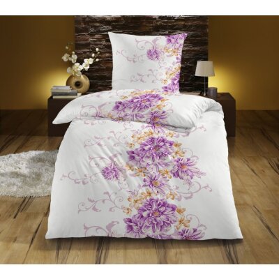 Bettwäsche in Baumwolle Satin, ca. 80x80+135x200 cm, verschiedene Modelle