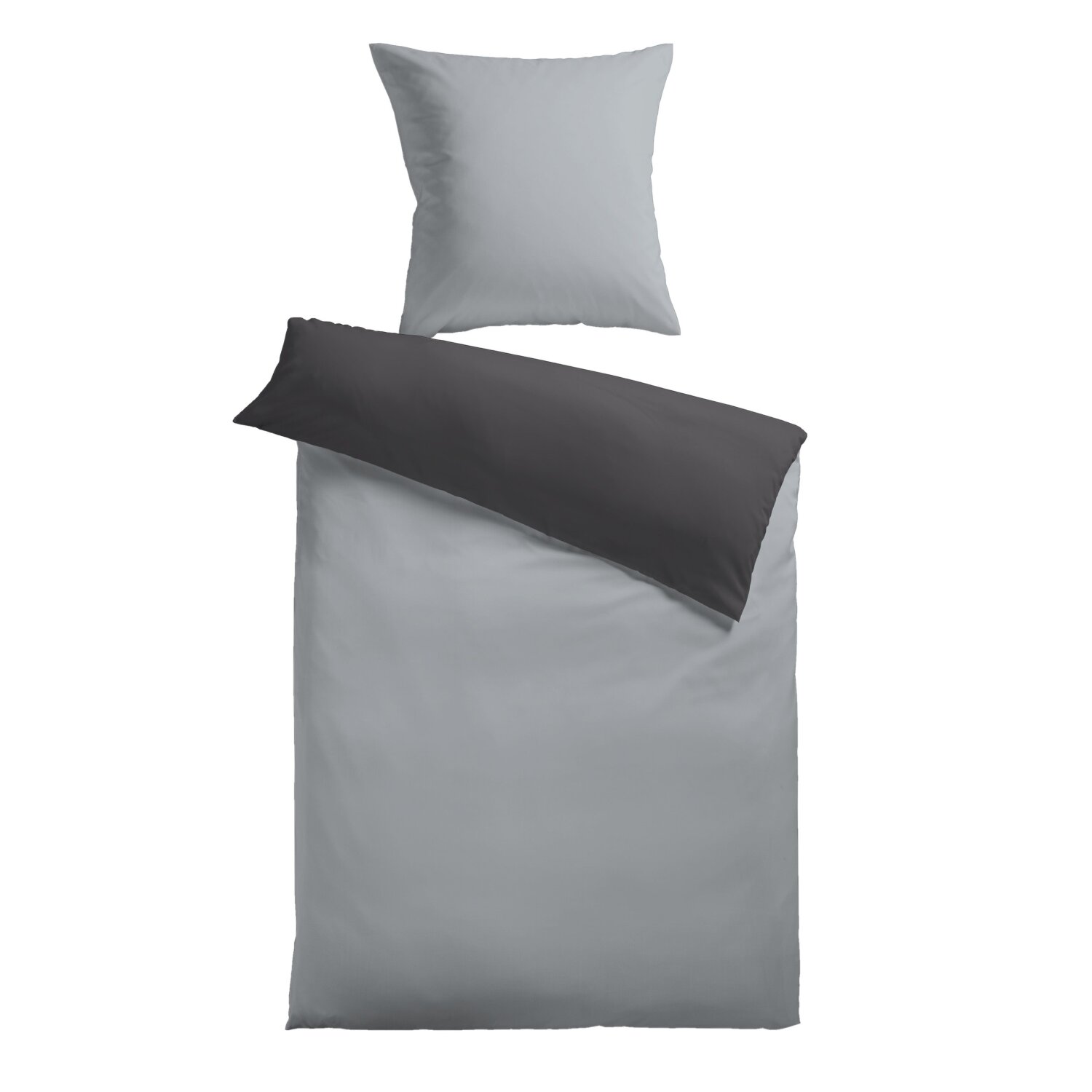 Microfaser Flausch Soft Wende- Bettwäsche, 2-teilig (ca. 80x80 cm + 135x200 cm)