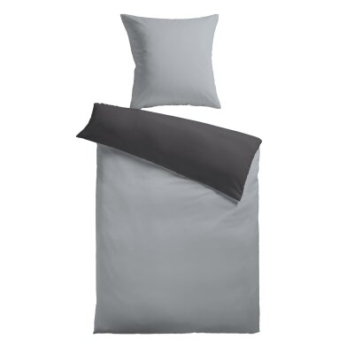 Microfaser Flausch Soft Wende- Bettwäsche, 2-teilig (ca. 80x80 cm + 135x200 cm)