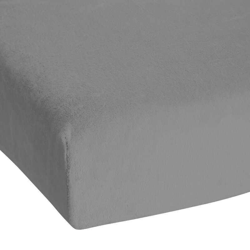 Microfaser Flausch Spanner in verschiedenen Farben und Größen 140-160x200 cm-anthrazit