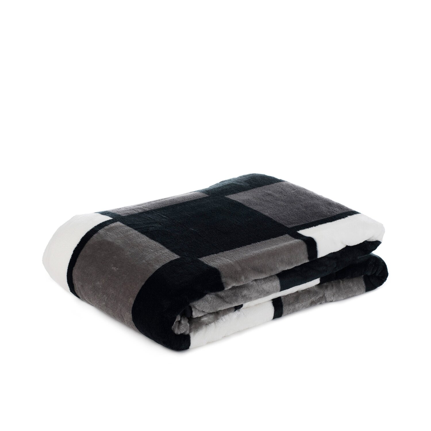 Microfaser Wohndecke mit Premium Cashmere Feeling im Karolook, ca. 150x200 cm