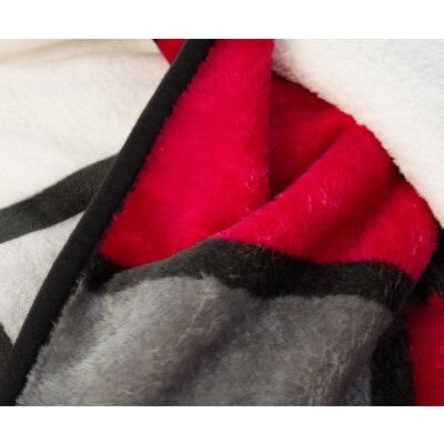 Microfaser Wohndecke mit Premium Cashmere Feeling im Karolook, ca. 150x200 cm