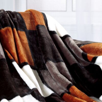 Microfaser Wohndecke mit Premium Cashmere Feeling im...