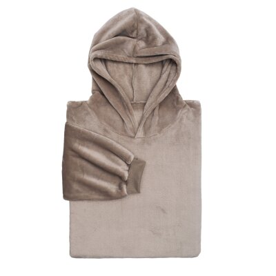 Microfaser Kapuzenumhang/ Hoodie in flauschiger Qualität, 1 Stück