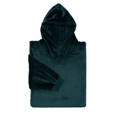 Microfaser Kapuzenumhang/ Hoodie in flauschiger Qualität, 1 Stück