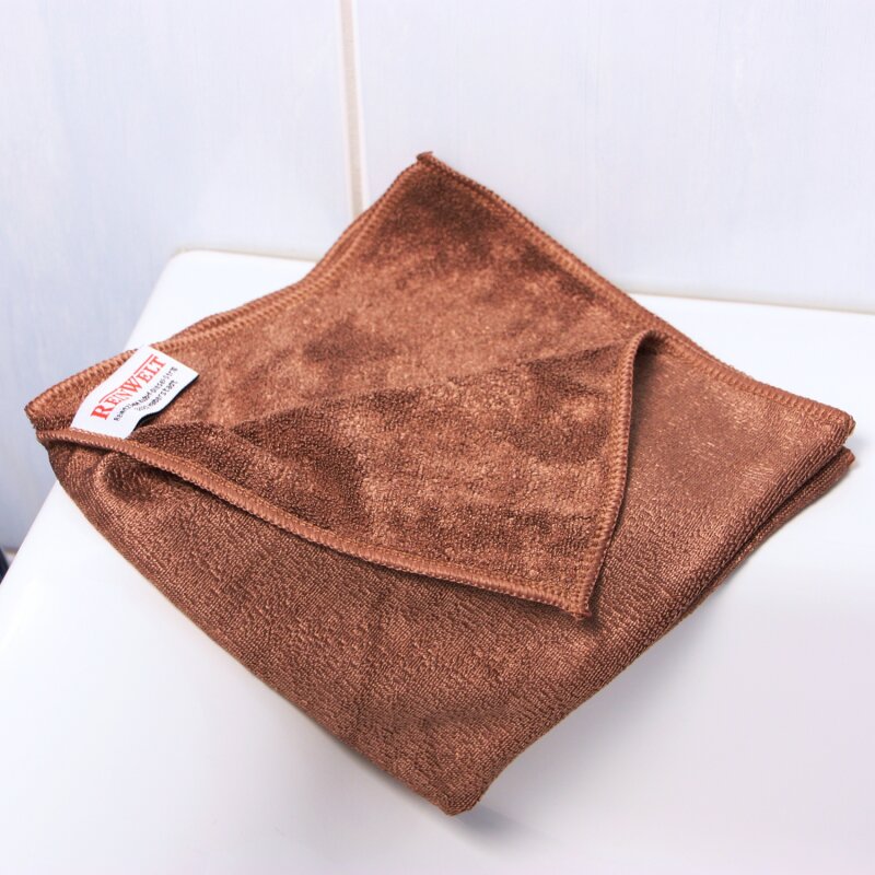 Reinwelt Microfaser Reinigungstuch, 10 Stück, Premiumqualität, ca. 40x40 cm bordeaux