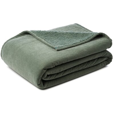 Microfaser Chenille Wendewohndecke, ca. 150x200 cm, 1...