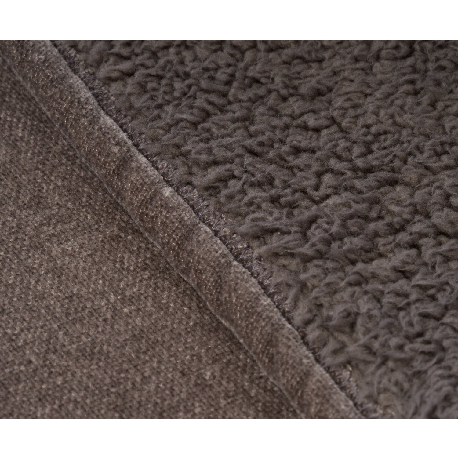 Microfaser Chenille Wendewohndecke, ca. 150x200 cm, 1 Stück wollweiß