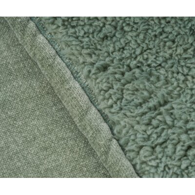 Microfaser Chenille Wendewohndecke, ca. 150x200 cm, 1 Stück wollweiß