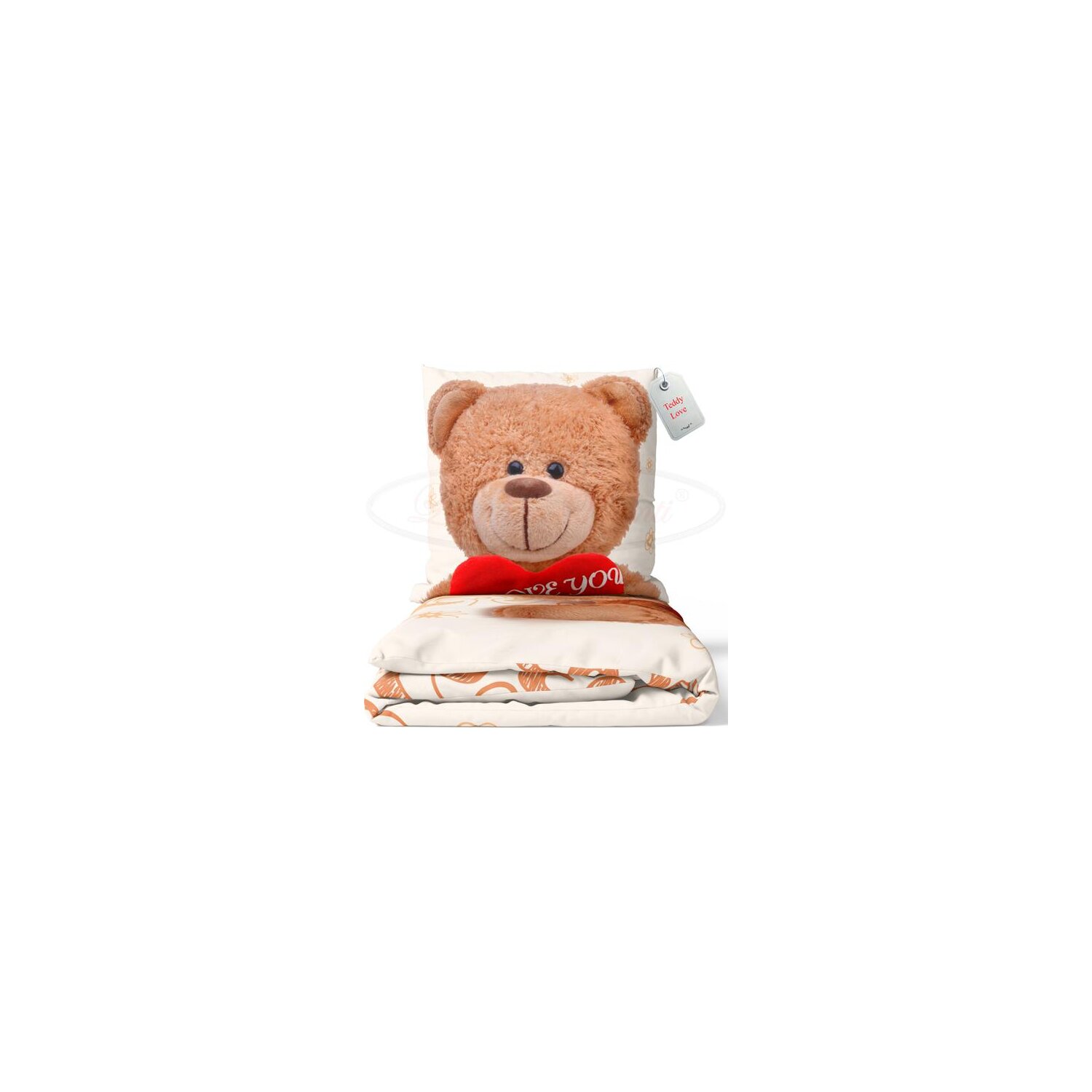 Microfaser Fleece Bettwäsche Teddy, 2-teilig (ca. 80x80 cm + 135x200 cm)