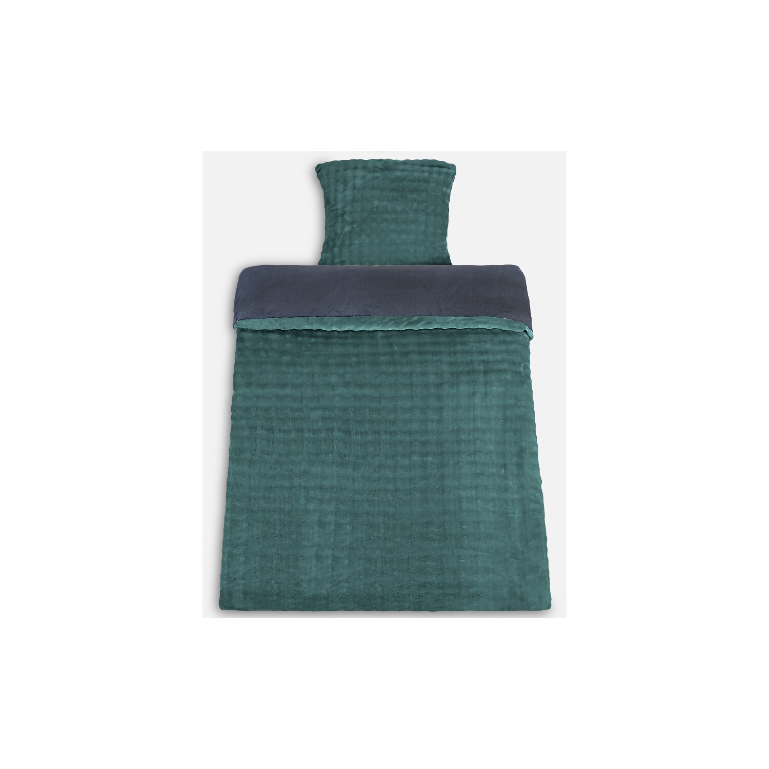 Microfaser Winterbettwäsche Cashmere Touch Karo Optik 2-teilig (ca. 80x80 cm + 135x200 cm) bordeaux/anthrazit