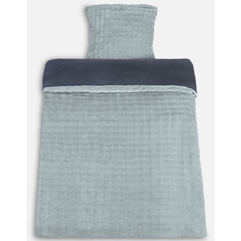 Microfaser Winterbettwäsche Cashmere Touch Karo Optik 2-teilig (ca. 80x80 cm + 135x200 cm) bordeaux/anthrazit